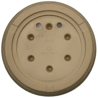 Sunnydaze Decor Sunnydaze Indoor/Outdoor Patio, Garden, or Porch Weather-Resistant Double-Walled Anjelica Flower Pot Planter - 24" - Beige 4 Sunnydaze Decor Sunnydaze Indoor/Outdoor Patio, Garden, or Porch Weather-Resistant Double-Walled Anjelica Flower Pot Planter - 24" - Beige - Image 2