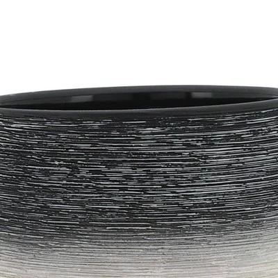 Ceramic Planter on Wooden Stand Gray to White - Sagebrook Home 7 Ceramic Planter on Wooden Stand Gray to White - Sagebrook Home - Image 5