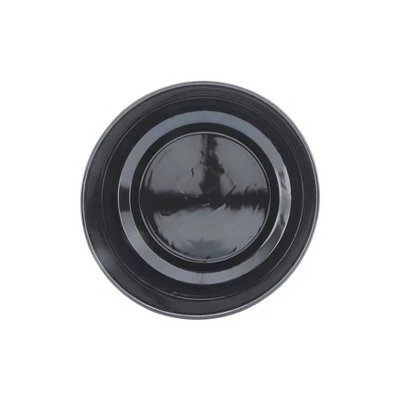 Sagebrook Home Geometric Ceramic Planter on Wooden Stand Gray 4 Sagebrook Home Geometric Ceramic Planter on Wooden Stand Gray - Image 2