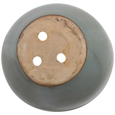 Sunnydaze Decor Sunnydaze Resort Outdoor/Indoor High-Fired Glazed UV- and Frost-Resistant Ceramic Flower Pot Planter with Drainage Holes - 13" Diameter - Gray 4 Sunnydaze Decor Sunnydaze Resort Outdoor/Indoor High-Fired Glazed UV- and Frost-Resistant Ceramic Flower Pot Planter with Drainage Holes - 13" Diameter - Gray - Image 2