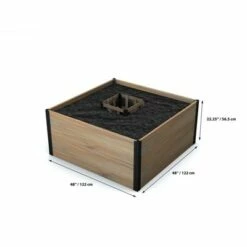 4'x4' Mezza Keyhole Square Garden Bed Planter - Vita -Cheap Planters Store unnamed file 408