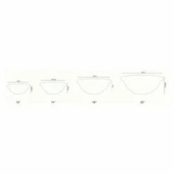 The HC Companies HC Companies GAB22000E21 22 Inch Diameter Resin Garden Bowl Planter Pot, Chocolate Brown