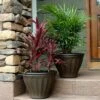 Sunnydaze Decor Sunnydaze Indoor/Outdoor Patio, Garden, or Porch Weather-Resistant Double-Walled Charlotte Flower Pot Planter - 16" - Rust Finish - 2pk -Cheap Planters Store unnamed file 4108