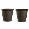 Suncast Willow 22" Diameter Resin Decorative Wicker Patio Planter Pot (4 Pack) -Cheap Planters Store unnamed file 4129