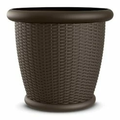 Suncast Willow 22" Diameter Resin Decorative Wicker Patio Planter Pot (4 Pack) -Cheap Planters Store unnamed file 4130