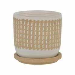 Wave Planter with Saucer Brown - Sagebrook Home -Cheap Planters Store unnamed file 4165