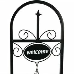 Sunnydaze Decor Sunnydaze Indoor/Outdoor Iron Construction Decorative Welcome Sign and Coco Grass Liner Hanging Basket Planter Stand - 48" H - Black 10 Sunnydaze Decor Sunnydaze Indoor/Outdoor Iron Construction Decorative Welcome Sign and Coco Grass Liner Hanging Basket Planter Stand - 48" H - Black -Cheap Planters Store unnamed file 4177