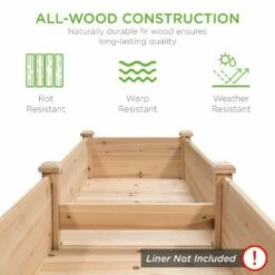 Best Choice Products 72x24x30in Raised Garden Bed, Elevated Wood Planter Box Stand for Backyard, Patio w/ Divider Panel 10 Best Choice Products 72x24x30in Raised Garden Bed, Elevated Wood Planter Box Stand for Backyard, Patio w/ Divider Panel -Cheap Planters Store unnamed file 42