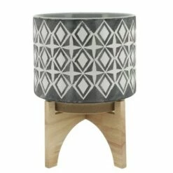 Ceramic Planter on Stand Gray - Sagebrook Home -Cheap Planters Store unnamed file 4213