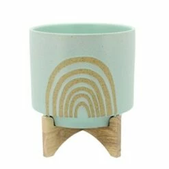 Sagebrook Home Arch Ceramic Planter with Stand Mint 9 Sagebrook Home Arch Ceramic Planter with Stand Mint -Cheap Planters Store unnamed file 4264