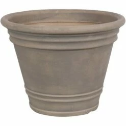 Sunnydaze Decor Sunnydaze Franklin Polyresin Outdoor/Indoor Unbreakable UV-Resistant Flower Pot Planter - 20" Diameter - Beige -Cheap Planters Store unnamed file 4281