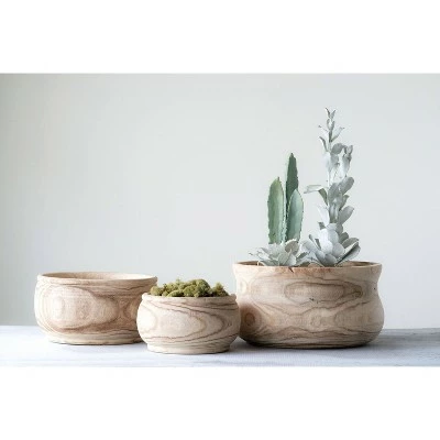 6" x 11" Paulownia Wood Planter Natural - 3R Studios 3 6" x 11" Paulownia Wood Planter Natural - 3R Studios
