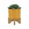 Sagebrook Home Textured Ceramic Planter with Stand Orange 1 Sagebrook Home Textured Ceramic Planter with Stand Orange -Cheap Planters Store unnamed file 4299