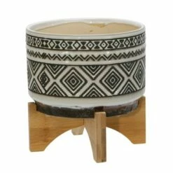 7" Diamond Planter on Stand - Sagebrook Home Ivory/black 9 7" Diamond Planter on Stand - Sagebrook Home Ivory/black -Cheap Planters Store unnamed file 4370