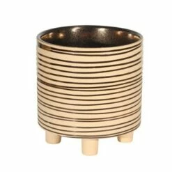 Set of 2 Footed Planters Stripes - Sagebrook Home Silver -Cheap Planters Store unnamed file 4373