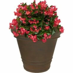 Sunnydaze Decor Sunnydaze Crozier Polyresin Outdoor/Indoor Heavy-Duty Double-Walled Fade-Resistant Flower Pot Planter - 16" Diameter - Rust -Cheap Planters Store unnamed file 4386