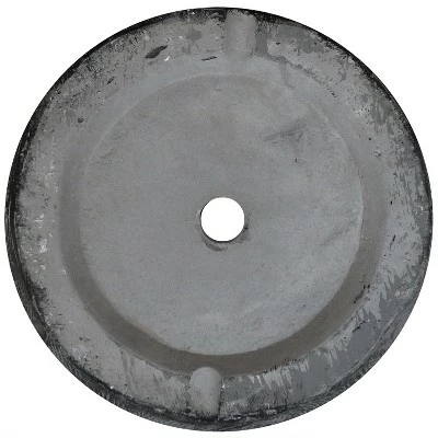 3pc Homestead Fiber Clay Planter Set - 12", 15", and 17" - Dark Gray - Sunnydaze Decor 4 3pc Homestead Fiber Clay Planter Set - 12", 15", and 17" - Dark Gray - Sunnydaze Decor - Image 2