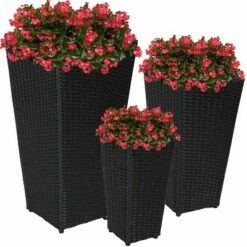 Sunnydaze Decorative Square Polyrattan Basket-Style Planters - 9", 11.5", and 14.75" Square - Black - 3-Piece Set 10 Sunnydaze Decorative Square Polyrattan Basket-Style Planters - 9", 11.5", and 14.75" Square - Black - 3-Piece Set -Cheap Planters Store unnamed file 4413