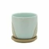 Sagebrook Home Arch Ceramic Planter with Saucer Mint -Cheap Planters Store unnamed file 4424