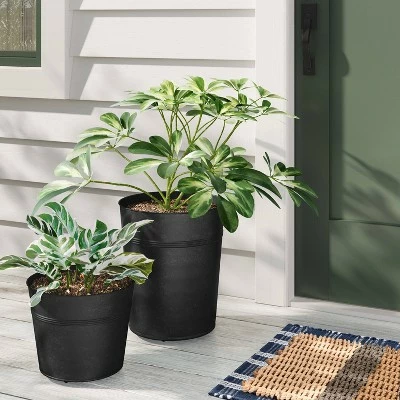 Threshold Designed W/Studio McGee Indoor/Outdoor Iron Planter Black - Threshold™ designed with Studio McGee 3 Threshold Designed W/Studio McGee Indoor/Outdoor Iron Planter Black - Threshold™ designed with Studio McGee