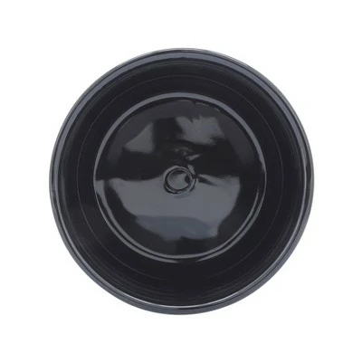 Sagebrook Home 6" Square Patterned Ceramic Planter with Saucer Olive 2 Sagebrook Home 6" Square Patterned Ceramic Planter with Saucer Olive - Image 2