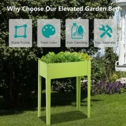 Costway 24'' x12'' Outdoor Elevated Garden Plant Stand Raised Tall Flower Bed Box 13 Costway 24'' x12'' Outdoor Elevated Garden Plant Stand Raised Tall Flower Bed Box -Cheap Planters Store unnamed file 447