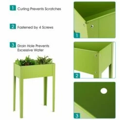 Costway 24'' x12'' Outdoor Elevated Garden Plant Stand Raised Tall Flower Bed Box 14 Costway 24'' x12'' Outdoor Elevated Garden Plant Stand Raised Tall Flower Bed Box -Cheap Planters Store unnamed file 448