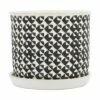 Sagebrook Home Set of 2 Houndstooth Ceramic Planters with Saucers Beige 1 Sagebrook Home Set of 2 Houndstooth Ceramic Planters with Saucers Beige -Cheap Planters Store unnamed file 4504