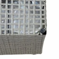 Sunnydaze Decor Sunnydaze Square Indoor Polyrattan Planters with Attached Clear Polypropylene Liner 14" Square x 11" H and 14" Square x 11" H - Gray 2-Piece -Cheap Planters Store unnamed file 4517