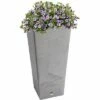 Algreen 17233 Valencia Square Indoor Outdoor 13 x 13 x 28 Inch Recycled Material Resin Decorative Flower Garden Plant Pot Planter, Concrete Gray -Cheap Planters Store unnamed file 4524