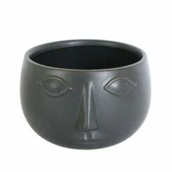 7" Ceramic Face Planter - Sagebrook Home Matte Black 8 7" Ceramic Face Planter - Sagebrook Home Matte Black -Cheap Planters Store unnamed file 4532
