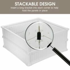 Costway 2 Pcs 48.5'' Raised Garden Bed Square Plant Box Planter Flower Vegetable White -Cheap Planters Store unnamed file 456