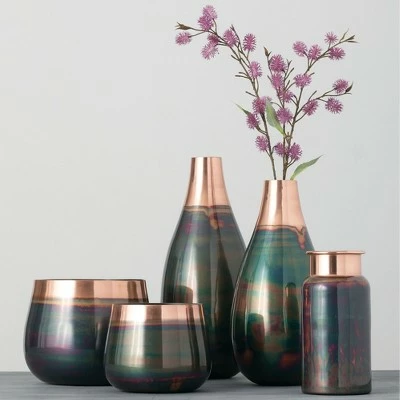 Sullivans Set of 2 Small Planters 6.5"H & 5"H Black 3 Sullivans Set of 2 Small Planters 6.5"H & 5"H Black - Image 2