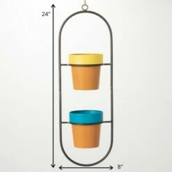 Sullivans Hanging Double Terracotta Planters 24"H Brown -Cheap Planters Store unnamed file 4590
