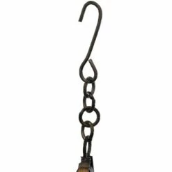 Sunnydaze Decor Sunnydaze Cathedral Steel Hanging Planter Basket - Rustic Metal Art for Yard - For Indoor or Outdoor Use - Brown - Includes Hanging Chain - 23.5-Inch -Cheap Planters Store unnamed file 4597