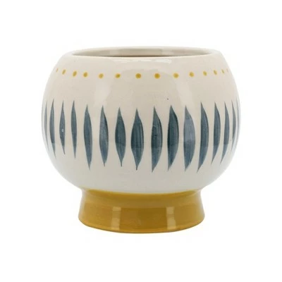 Sagebrook Home Face Ceramic Planter White 5 Sagebrook Home Face Ceramic Planter White - Image 3