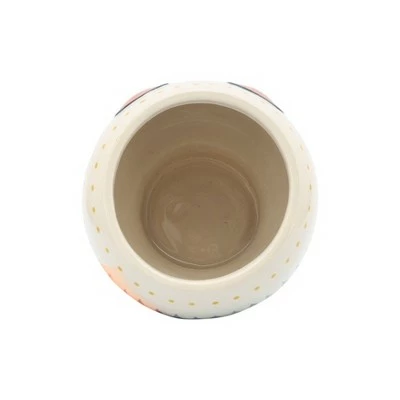 Sagebrook Home Face Ceramic Planter White 7 Sagebrook Home Face Ceramic Planter White - Image 5