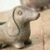 Sullivans Set of 2 Dachshund Planter 5.5"H & 4.5"H Brown