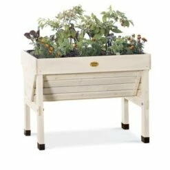 Compact VegTrug Patio Garden, Whitewash - VEGTRUG LIMITED