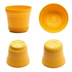 Bloem SP1400 Saturn Indoor Outdoor 14 Inch Matte Finish Durable Polypropylene Planter Pot with Saucer and Pre Drilled Drainage Holes, Black (2 Pack) -Cheap Planters Store unnamed file 4734