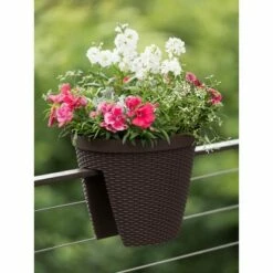 Weave Round Railing Planter, 11 Inch - Gardener's Supply Company 7 Weave Round Railing Planter, 11 Inch - Gardener's Supply Company -Cheap Planters Store unnamed file 4772