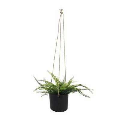 Sagebrook Home 6" Vector Ceramic Hanging Planter Mint 3 Sagebrook Home 6" Vector Ceramic Hanging Planter Mint