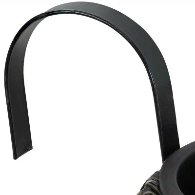 Sunnydaze Decor Sunnydaze Modern Round Polyrattan Indoor/Outdoor Over-the-Rail Planter - 5.25" Diameter - Mist and Charcoal - 2-Piece Set 5 Sunnydaze Decor Sunnydaze Modern Round Polyrattan Indoor/Outdoor Over-the-Rail Planter - 5.25" Diameter - Mist and Charcoal - 2-Piece Set - Image 3