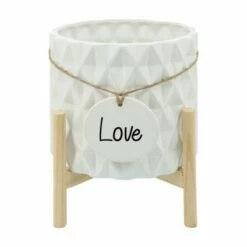 Sagebrook Home Diamond Medallion Ceramic Planter White 6 Sagebrook Home Diamond Medallion Ceramic Planter White -Cheap Planters Store unnamed file 4880