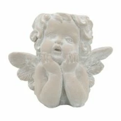 10" Resin Angel Planter Gray - Sagebrook Home
