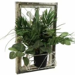 Sunnydaze Decor Sunnydaze Indoor/Outdoor Metal Windmill Planter with Wooden Frame for Front Porch, Patio, Entryway, or Living Room - 22.5" -Cheap Planters Store unnamed file 4972