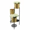 Sagebrook Home 3-Layered Folding Metal Planters Gold/Black -Cheap Planters Store unnamed file 5037