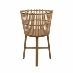 Sagebrook Home 24" Wicker Planter with Legs Brown