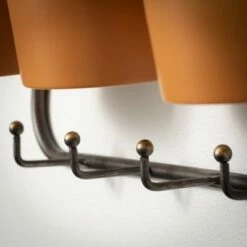 Sullivans Hanging Mirror Triple Metal Planter 21.75"H Brown