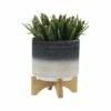 Set of 2 12" Ceramic Planters on Wooden Stand Gray - Sagebrook Home 2 Set of 2 12" Ceramic Planters on Wooden Stand Gray - Sagebrook Home -Cheap Planters Store unnamed file 5109